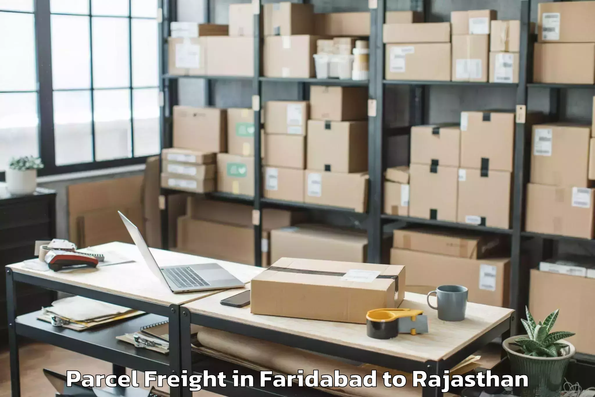 Book Faridabad to Bhasawar Parcel Freight Online